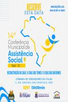 14 Conferncia Municipal de Assistncia Social ocorre nesta quarta-feira (12)