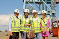 Comitiva de empresrios estrangeiros visita o Porto de Itaja