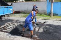 Operao Tapa Buracos j consumiu 15 toneladas de asfalto em Itaja