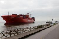 Porto de Itaja recebe primeiro navio da linha sia aps retorno do servio