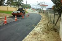 Novas ruas so pavimentadas no Municpio de Itaja