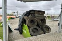 Campanha de recolhimento arrecada mais de 700 pneus em Itaja