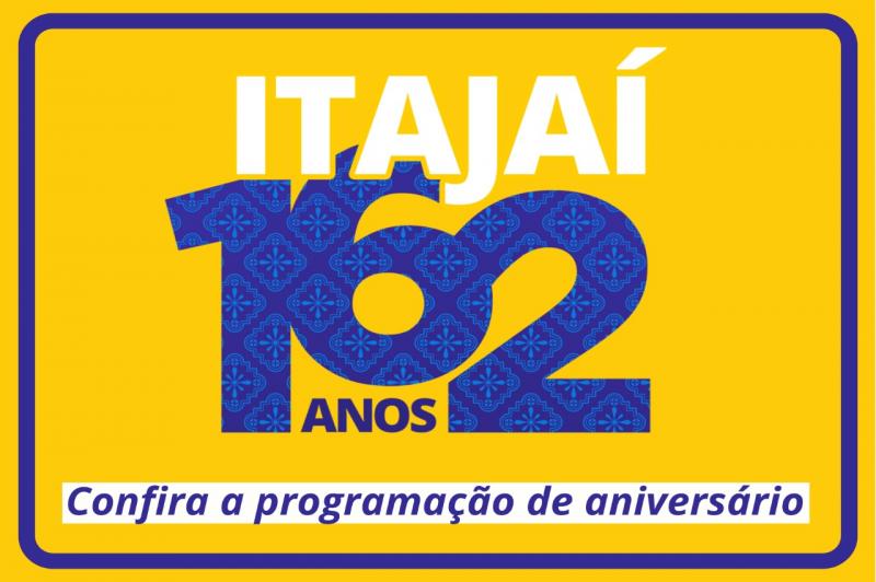 Itajaí divulga programação comemorativa pelo aniversário de 162 anos