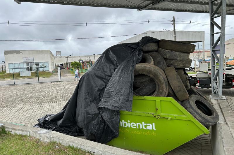 Campanha de recolhimento arrecada mais de 700 pneus em Itaja