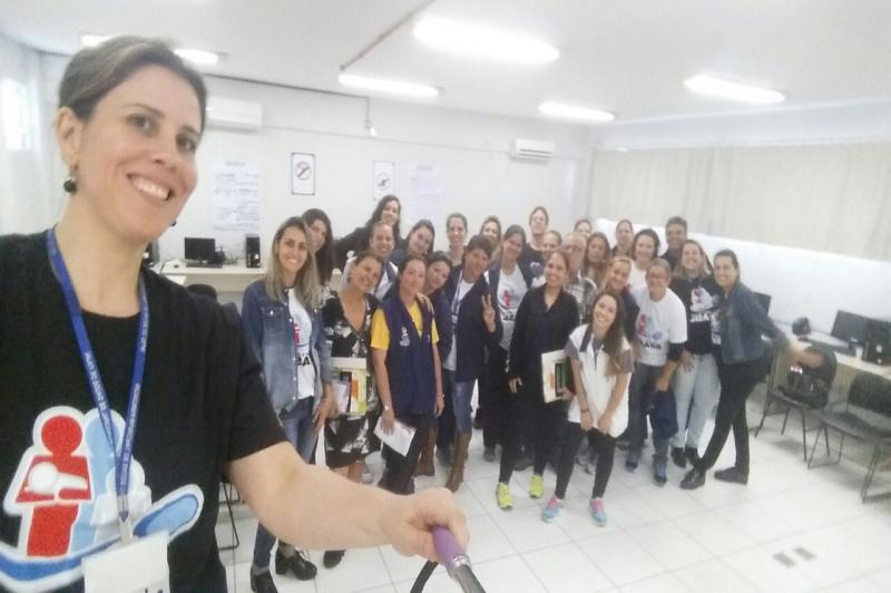 Profissionais de saúde participam de oficina da Estratégia Amamenta e Alimenta Brasil