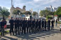 Guarda Municipal  apresentada  populao de Itaja