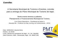 Secretaria de Turismo entrega Plano Municipal de Itaja