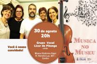 Sexta-feira (30) tem Grupo Vocal Licor de Pitanga no Msica no Museu