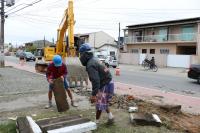 Iniciadas as obras de reurbanizao da avenida Campos Novos