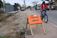 Iniciadas as obras de reurbanizao da avenida Campos Novos