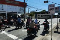 rea exclusiva para motos visa maior segurana no trnsito de Itaja