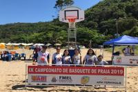 Campeonato de Basquete de Praia rene mais de 400 pessoas em Itaja