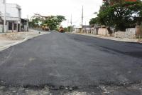 Iniciada a nova pavimentao da Avenida Campos Novos