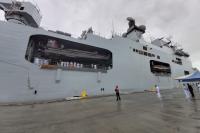 Porto de Itaja recebe maior embarcao da Marinha do Brasil e da Amrica Latina