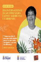 Itaja lana srie de vdeos em homenagem ao Dia Internacional da Mulher Negra Latino-americana e Caribenha 