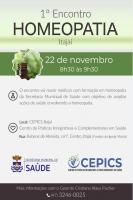 1 Encontro Homeopatia Itaja acontece na prxima segunda-feira (22)