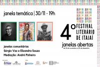4 Festival Literrio de Itaja segue com atividades on-line nesta tera (30) e quarta-feira (01)