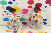 Alunos de Centro de Educação Infantil fazem releitura de obras de artista plástica japonesa 