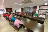 Municpio de Itaja recebe representantes do Sindifoz e da Cmara de Vereadores para tratar sobre a greve dos servidores