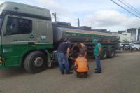 Defesa Civil de Itajaí realiza terceira fiscalização de transporte de produtos perigosos em 2022