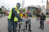 Simulado de acidente de trânsito abre programação do movimento Maio Amarelo em Itajaí