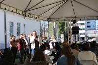 Município de Itajaí realiza ação de combate à LGBTfobia na praça Arno Bauer
