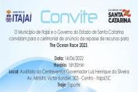 AVISO DE PAUTA: Cerimonial de anúncio de repasse de recursos para The Ocean Race 2023