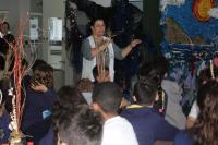 Ambientalista participa de roda de conversa com estudantes de Itajaí