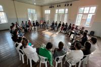 Roda de conversa rene organizadores de festivais de teatro de diferentes regies do pas