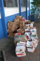 Três toneladas de materiais recicláveis já foram coletadas nas unidades escolares de Itajaí