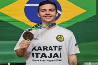 Atleta Itajaiense é convocado para integrar Seleção Brasileira de Karatê no Pan Americano