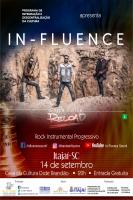 Banda In-Fluence apresenta show de rock progressivo na Casa da Cultura