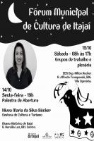 Frum Municipal de Cultura de Itaja acontece nesta sexta-feira (14) e sbado (15)