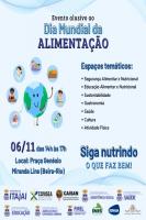 Itajaí realiza evento alusivo ao Dia Mundial da Alimentação neste domingo (06)