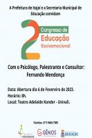 Profissionais de Educação de Itajaí participarão de Formação Continuada e Congresso Socioemocional