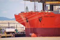 Porto de Itaja recebe navio com mais de 22 mil toneladas de celulose