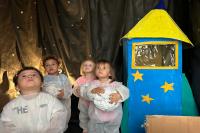Centro de Educação Infantil do Brilhante cria planetário para interação das crianças