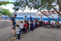 CEI promove projeto que envolve aulas de crossfit infantil com movimentos de super-heris