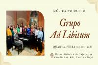 Grupo Ad Libitum realiza concerto no Museu Histrico nesta quarta-feira (23)