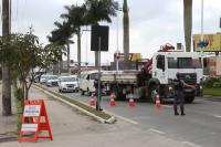 Blitz Educativa sobre transporte de Produtos Perigosos  realizada em Itaja