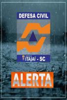 Defesa Civil de Itaja mantm alerta de chuva persistente e volumosa nesta tera (28) e quarta-feira (29)