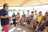 Itaja Stopover: Professores da Rede Municipal navegam no veleiro Amazonas