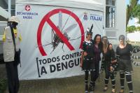Panfletagens em cinco bairros marcam o Dia Nacional de combate  Dengue