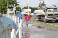 Parque Nutico Odlio Garcia est recebendo limpeza