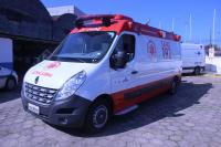 Ministrio da Sade entrega nova ambulncia para o SAMU