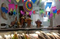 Mercado do Peixe recebe decorao junina