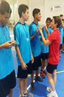 Escolas Padre Baron e Maria Hlse so campes no voleibol masculino nos Jogos Escolares do Municpio
