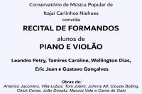 Conservatrio de Msica de Itaja apresenta recitais de formatura