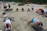 Itaja Ativo realiza treino funcional na Praia dos Molhes