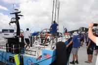 Vestas 11th Hour Racing chega a Itaja com mastro improvisado